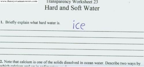 Hartem und weichem Wasser