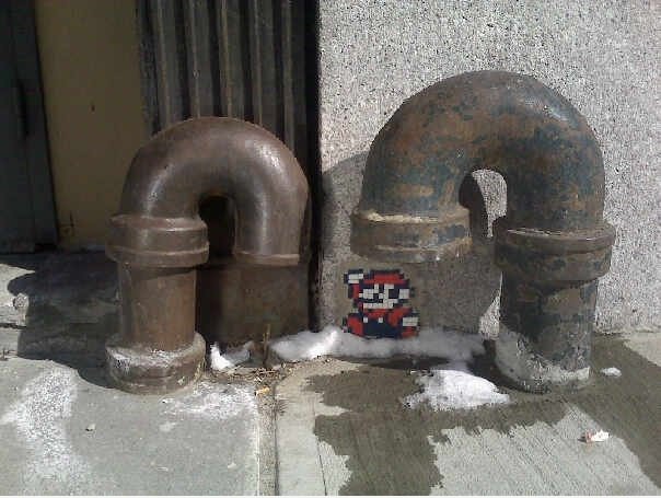 Mario auf der Straße