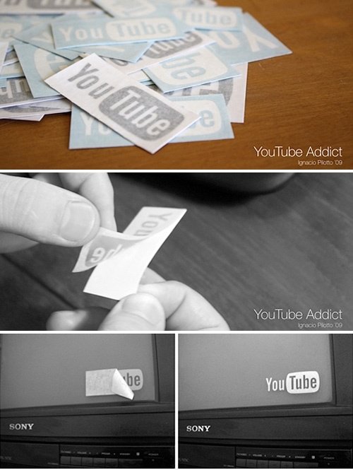 YouTube ADDICT Aufkleber
