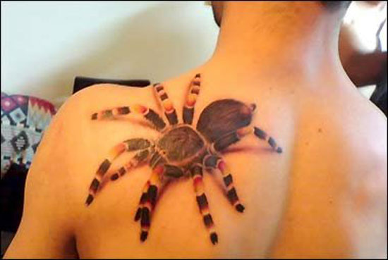 3D Spinnen Tattoo