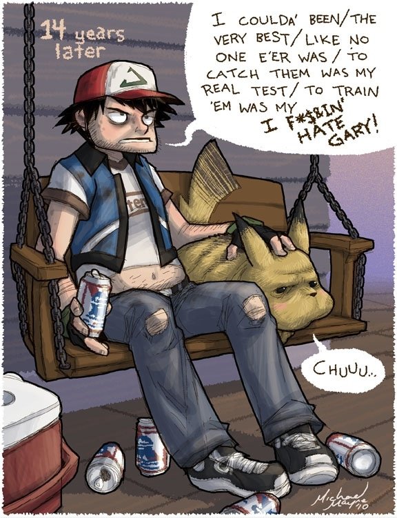 Ash, alle erwachsen