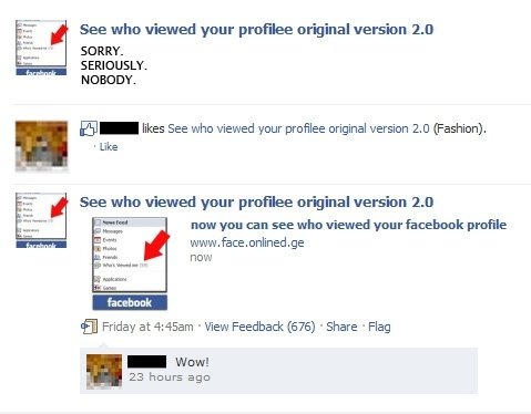 Die sich mein Facebook-Profil ...