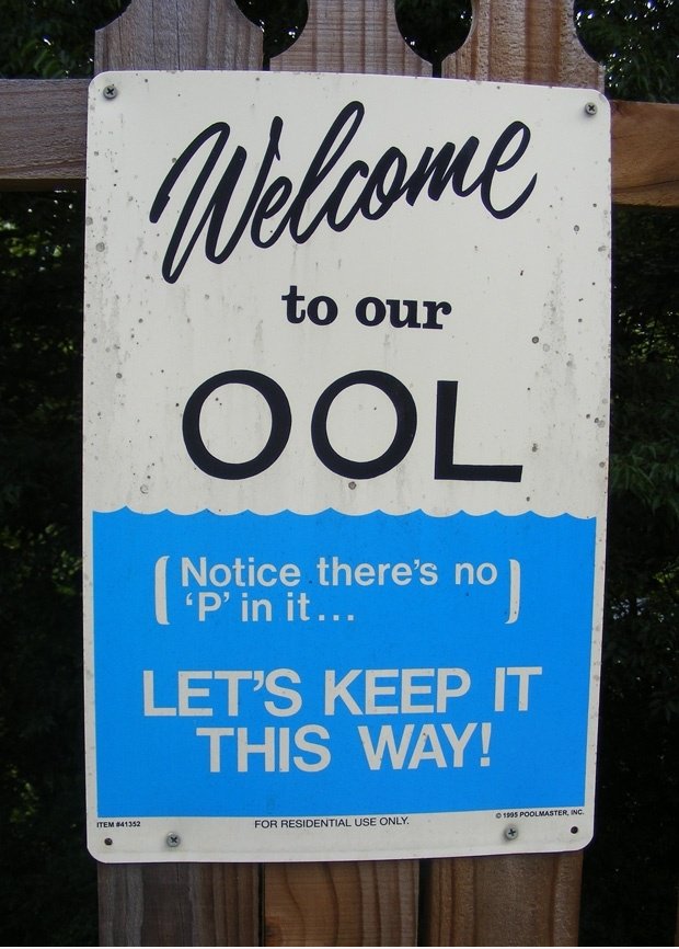 Kein "P" in unserem Pool