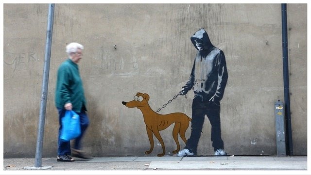 JBoy Parodie von Banksy x The Simpsons