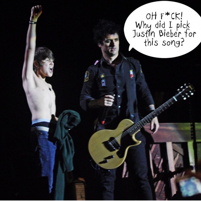 Green Day mit Justin Bieber??