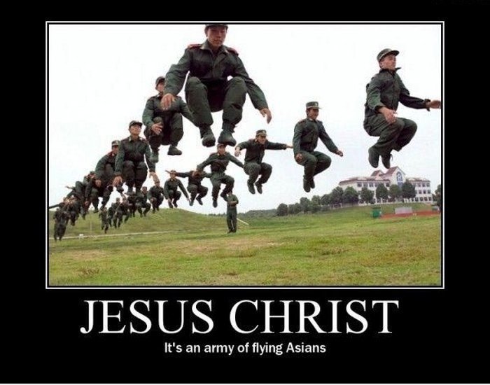 Fliegende Asiaten