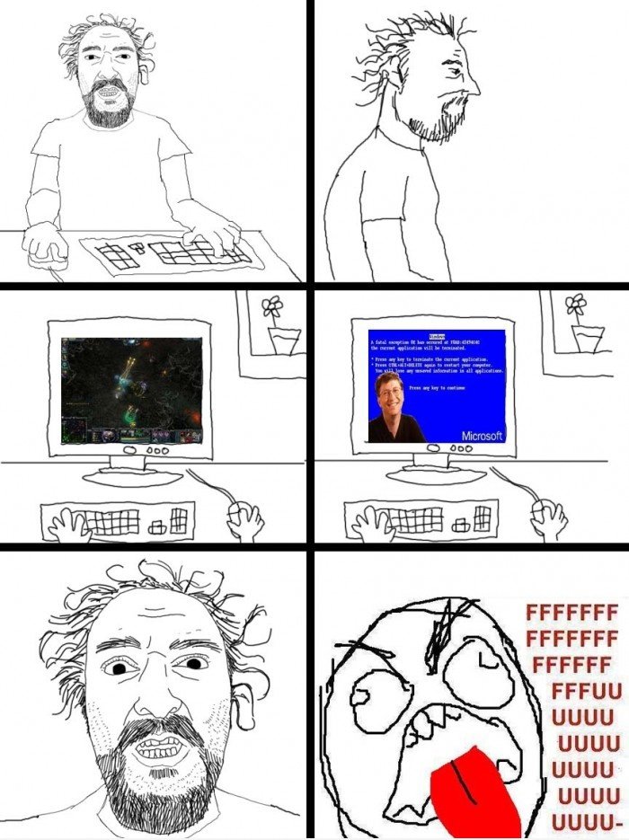 Blue Screens während der Computer Games