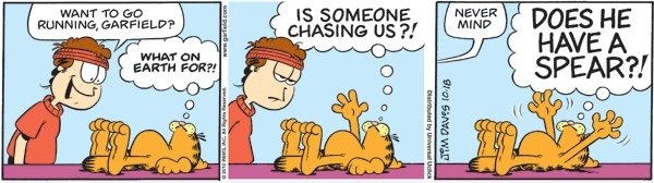 Want to go läuft, Garfield?