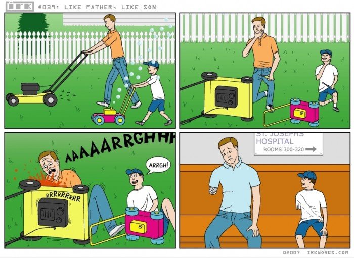 Wie der Vater so der Sohn