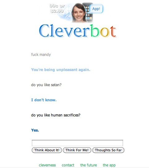 Wir müssen Cleverbot fürchten