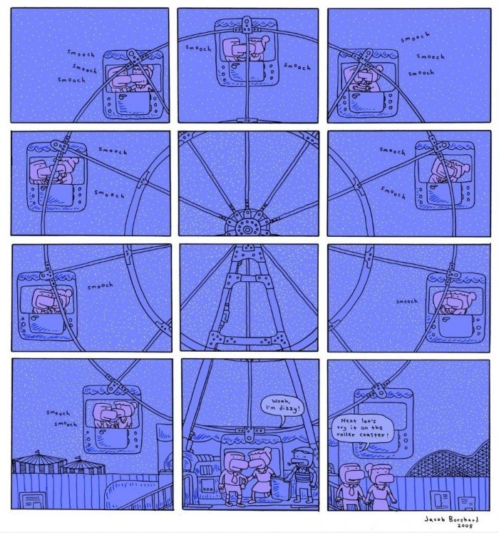 Kuss auf Riesenrad