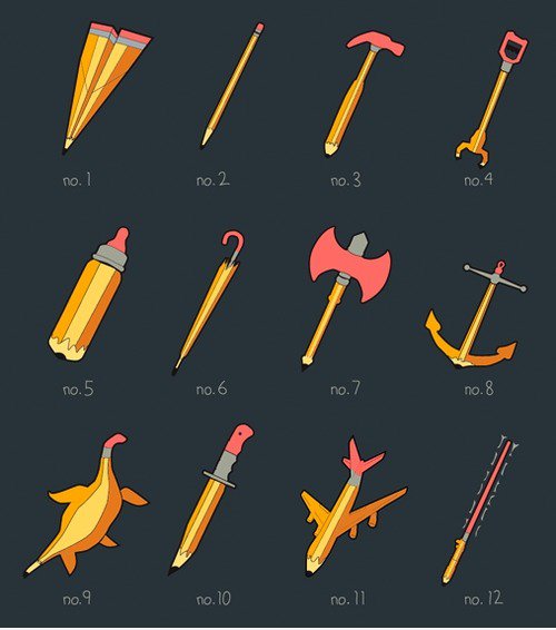 Pencil Variationen.
