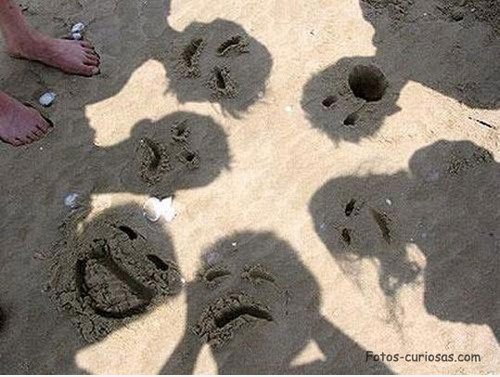 Sand Gesichter