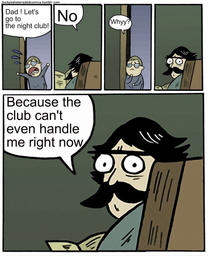 Dad! Lassen Sie uns zum Nachtclub gehen!