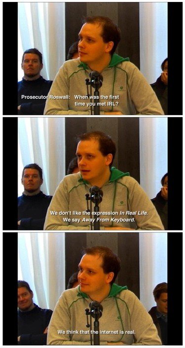 ThePirateBay die Brokep nicht mag den Begriff "In Real Life"