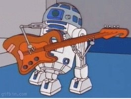 R2D2 auf der Gitarre