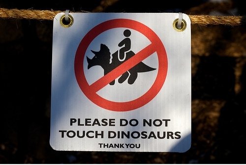 Wie kann ich berühren ein Triceratops, wenn sie nie existiert?