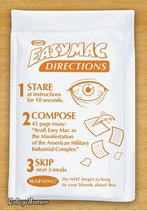 Was Easy Mac Anleitung Blick unter Adderall