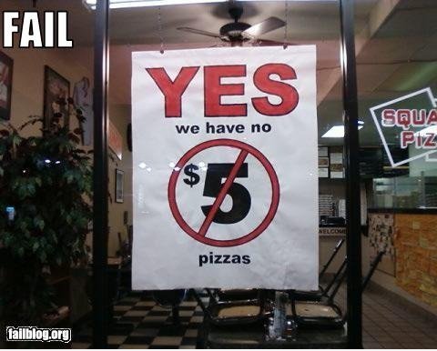 Pizza Ad FAIL