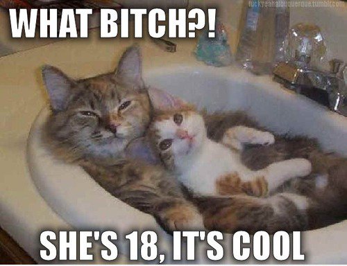 Sie ist 18.