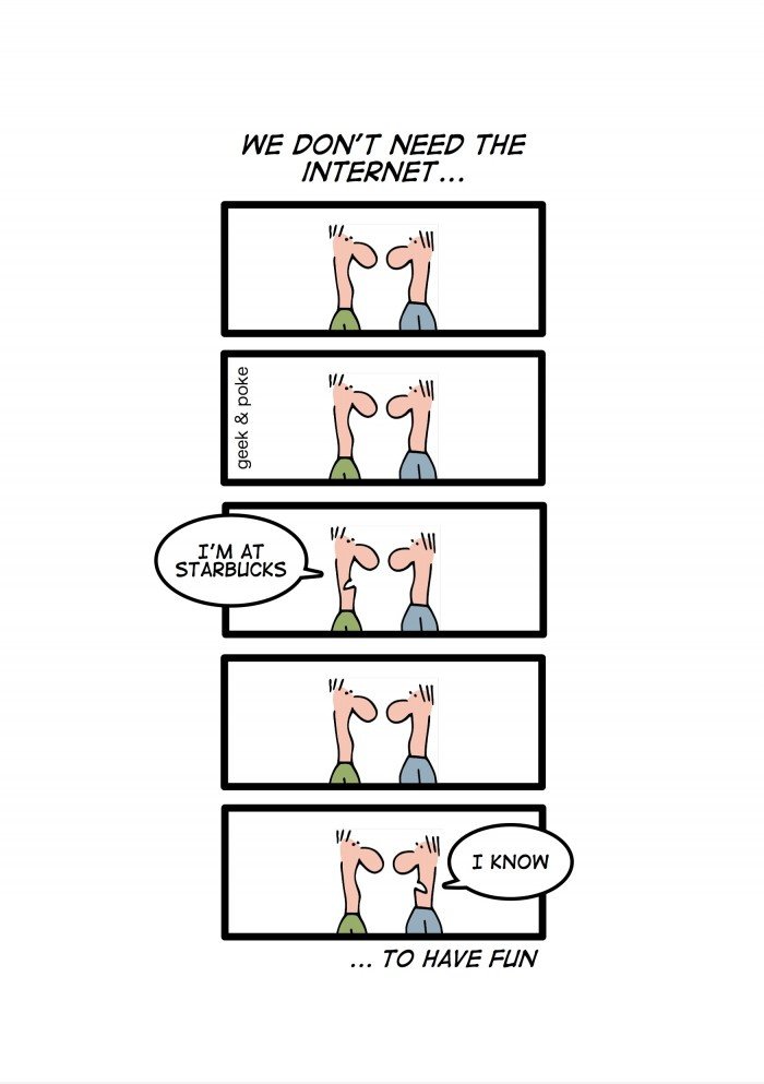 Wir brauchen nicht die Internet ...