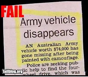 CLASSIC: Camouflage FAIL