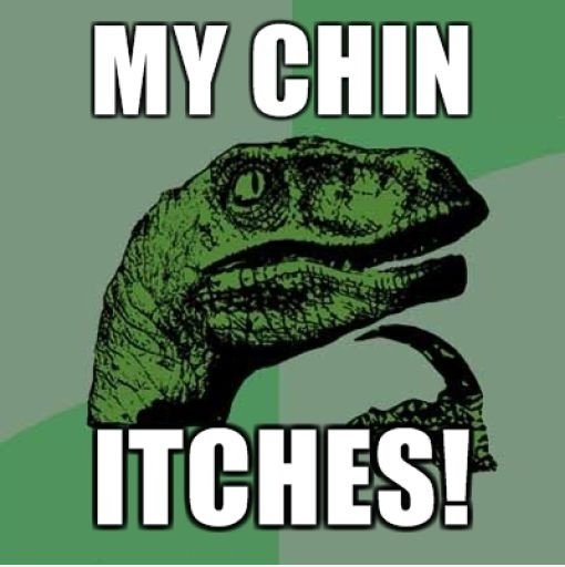 Philosoraptor juckt
