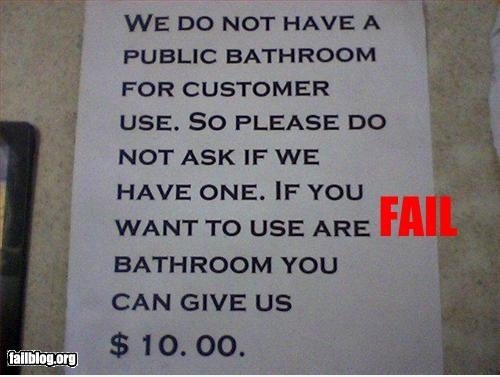 Hospitality / Grammatik FAIL