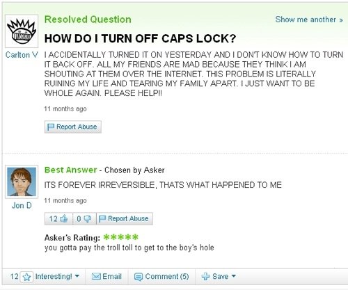 DAMN CAPSLOCK
