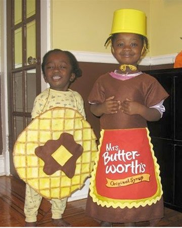 Meine Kinder sind Waffeln und Sirup für Halloween