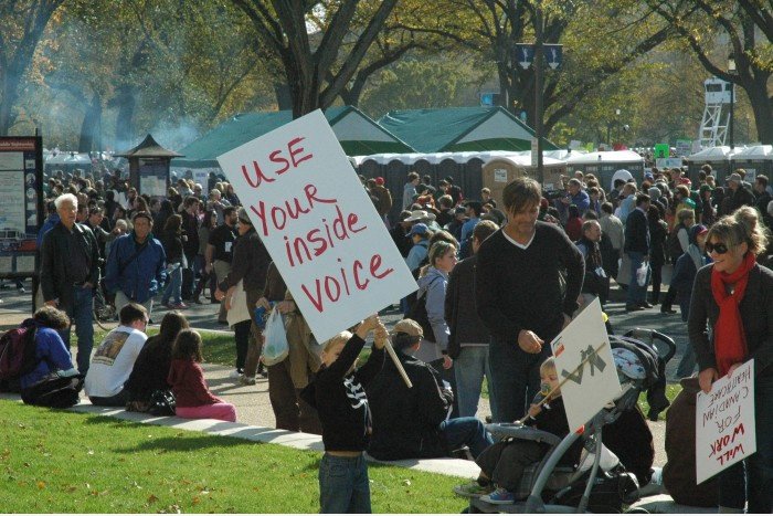 Kid at Rally ...