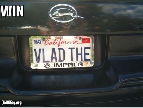 License Plate WIN
