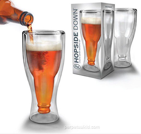 Hopside unten Bierglas