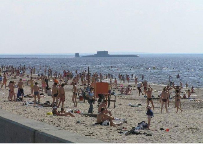 Sie können sehen, alles auf einem Strand