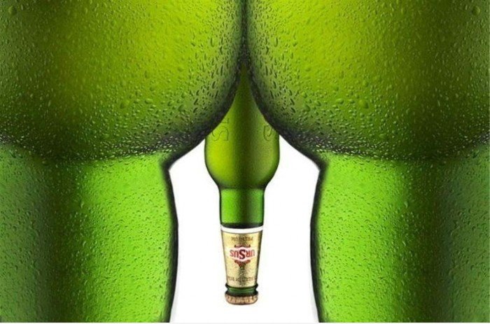 Illusory Beer Ad