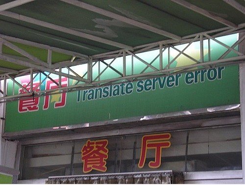 Übersetzen server error