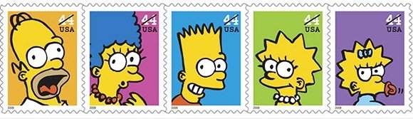 Die Simpsons Briefmarken