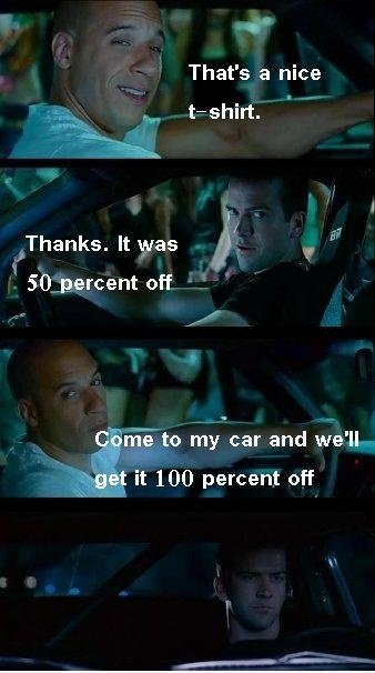 Fast & Furious: Das ist ein schönes T-Shirt