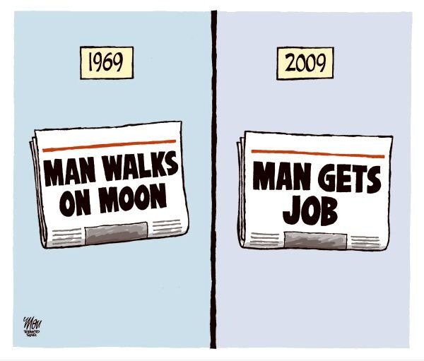 Big News: 1969 vs 2009