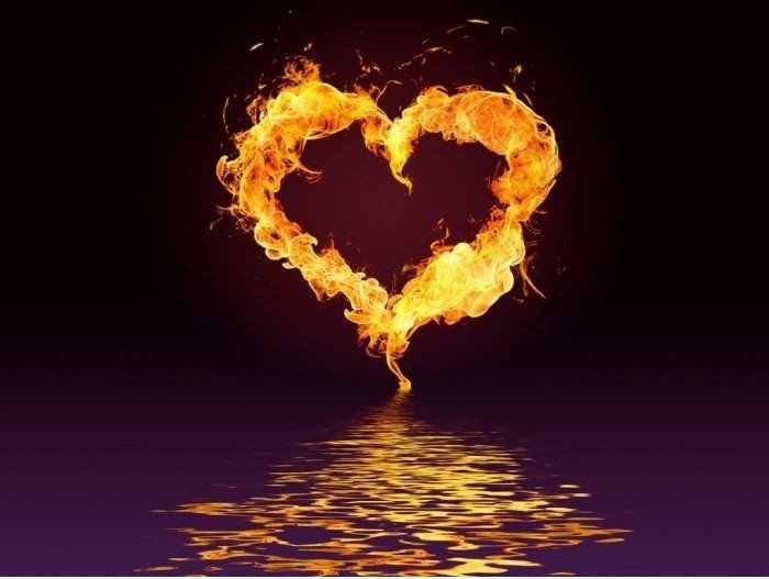Mein Herz steht in Flammen