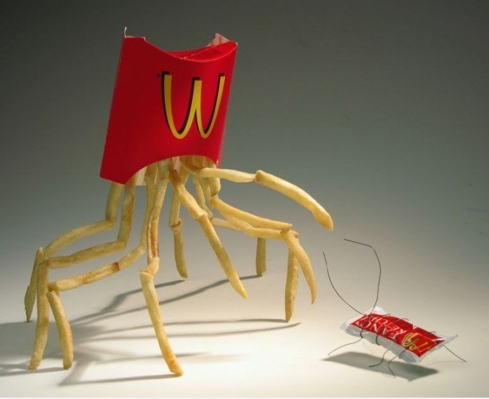 Französisch Fries vs Ketchup