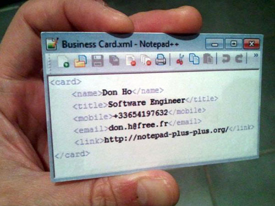 Coder Freak Visitenkarte