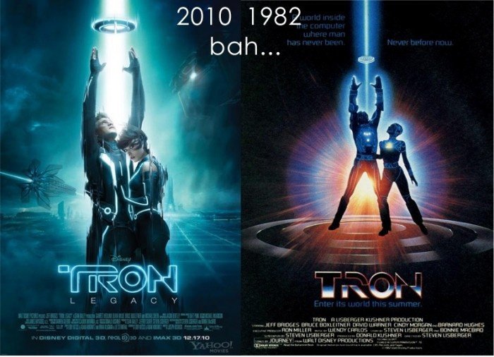 Tron Plakaten Vergleich