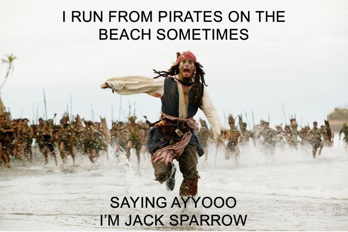 Sagen ayooooo, ich bin Jack Sparrow!