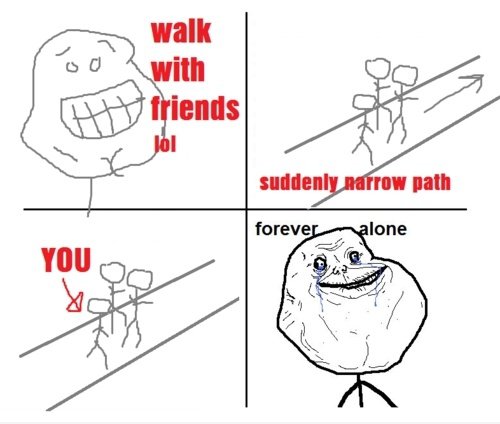 Immer allein