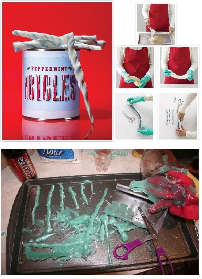 Martha Stewart Pfefferminze Eiszapfen. Nagelte ihn.