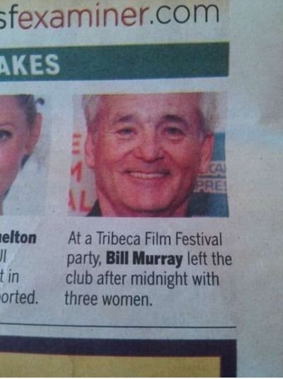 Bill Murray F'ing