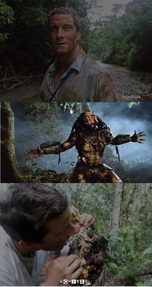 Bear Grylls vs Predator