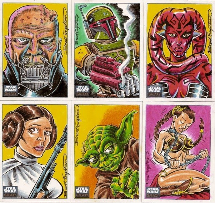 Star Wars Galaxy 6 Skizze Karten