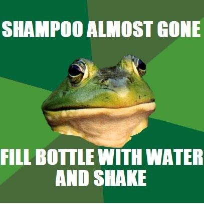 Shampoo fast verschwunden